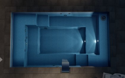 Mini Pool mit Sitzbank